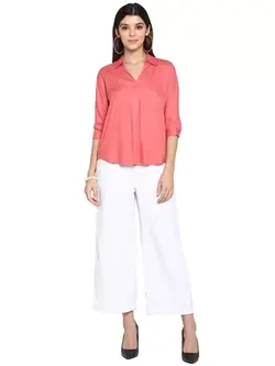 بلوز صورتی رنگ مودبای رد