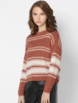 بافت قهوه ای رنگ راه راه اُنلی