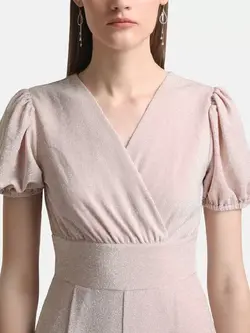 سرهمی صورتی رنگ یقه هفت کازو