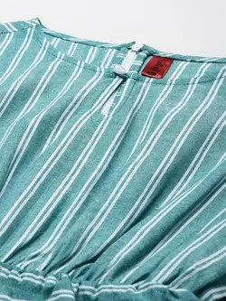 سر همی سبز رنگ راه راه کوتین فاب