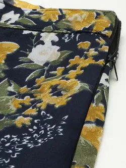 دامن سورمه ای رنگ گلدار انوی