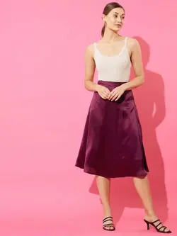 دامن بنفش رنگ انوی