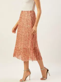 دامن طرح دار پیله دار انوی