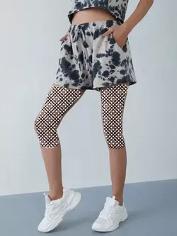 شلوارک رنگ بژ آبرنگی نئون