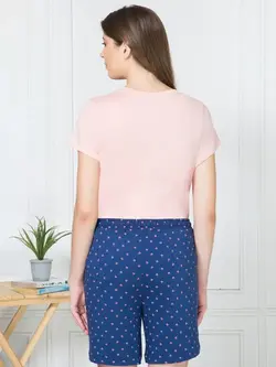 شلوارک آبی رنگ طرح دار ون هیوسن