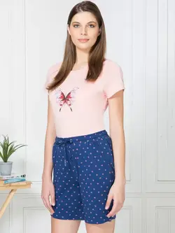 شلوارک آبی رنگ طرح دار ون هیوسن