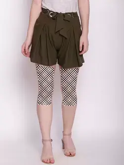 شلوارک زیتونی رنگ زینک لندن