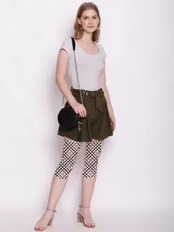 شلوارک زیتونی رنگ زینک لندن