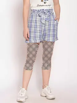 شلوارک آبی سفید رنگ چهارخونه زینک لندن