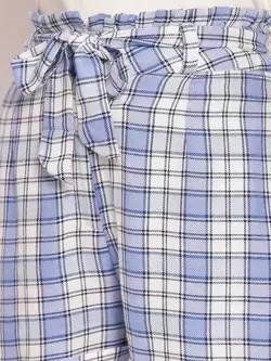 شلوارک آبی سفید رنگ چهارخونه زینک لندن