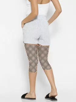 شلوارک سفید طرح دار فوراور