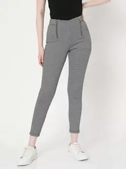 شلوار سیاه سفید طرحدار ورومودا