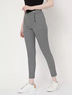 شلوار سیاه سفید طرحدار ورومودا