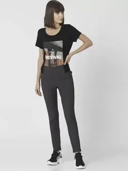 شلوار جذب رنگ خاکستری تیره ورومودا