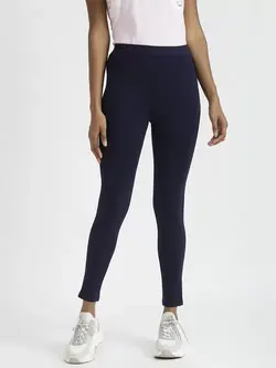 شلوار جذب سورمه ای رنگ بنتون