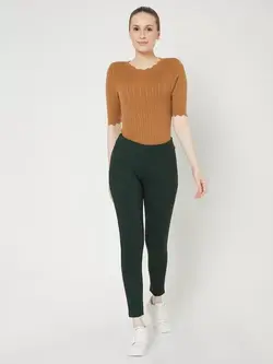 شلوار جذب سبز تیره ورومودا