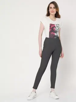 شلوار جذب خاکستری رنگ ورومودا