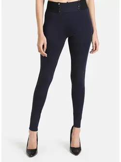 شلوار جذب سورمه ای رنگ کازو