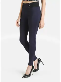 شلوار جذب سورمه ای رنگ کازو