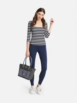 شلوار جذب سورمه ای رنگ کازو