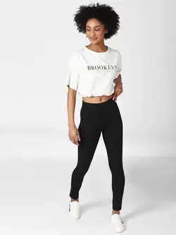 شلوار جذب مشکی رنگ فوراور