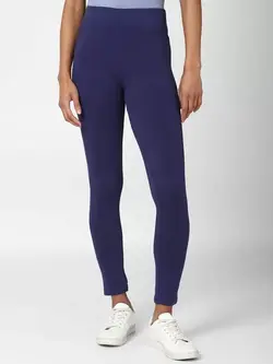 شلوار جذب سورمه ای رنگ فوراور