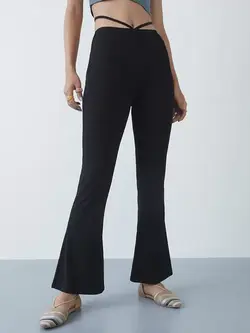 شلوار مشکی رنگ دمپا نئون