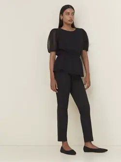 شلوار مشکی رنگ راسته وردروبه