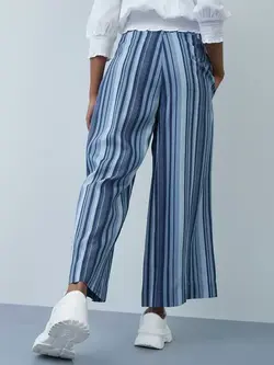 شلوار راه راه آبی رنگ بامبی