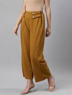 شلوار زرد رنگ پنبه ای ملون