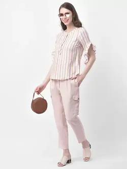 شلوار صورتی رنگ لاتین کوارتز