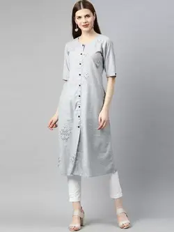 شلوار سفید رنگ پنبه ای جیپور