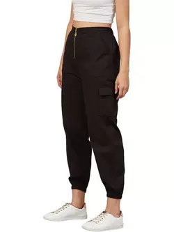 شلوار مشکی رنگ پنبه ای اُرکید