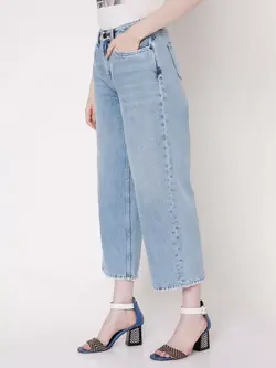 شلوار جین آبی رنگ پاچه گشاد ورومودا