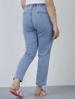 شلوار جین آبی روشن جیا