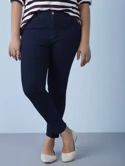 شلوار جین آبی تیره جیا