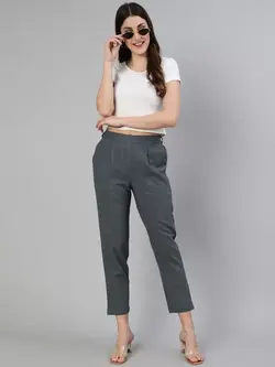 شلوار خاکستری رنگ جیپور