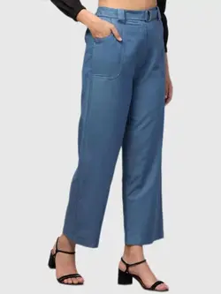 شلوار جین آبی رنگ پاچه گشاد ارچید