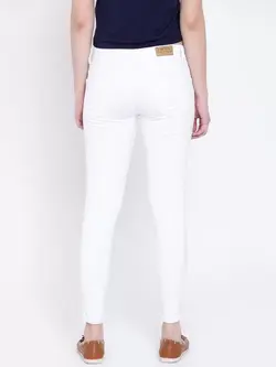 شلوار جین سفید رنگ های استار