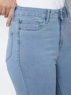 شلوار جین آبی رنگ فاق بلند آلن سولی