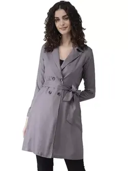 کت خاکستری رنگ استایل کوشنت