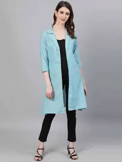 ژاکت آبی رنگ پنبه اِی کِی اِس