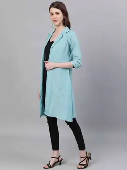 ژاکت آبی رنگ پنبه اِی کِی اِس