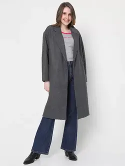 مانتو خاکستری رنگ ورومودا