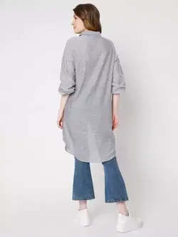 مانتو خاکستری رنگ ورومودا