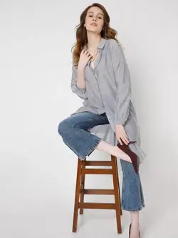 مانتو خاکستری رنگ ورومودا