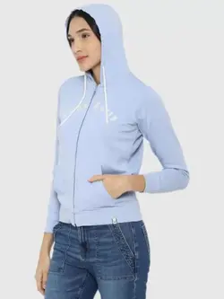 سویشرت رنگ آبی یخی نوشته دار آلن سولی