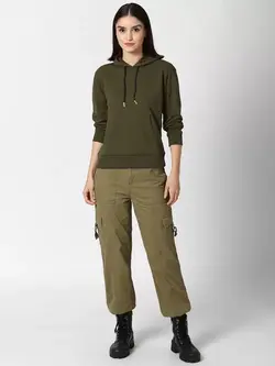 هودی زیتونی رنگ فوراور