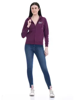 سویشرت بنفش رنگ طرح پروانه پِه پِه