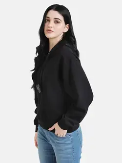 هودی مشکی رنگ طرح میکی موس کازو